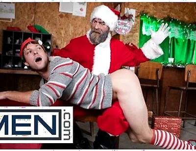 Men - Benjamin Blue Rides A New Christmas Toy In Front Of Stepdaddy Cakes, Then Rides Him Instead
