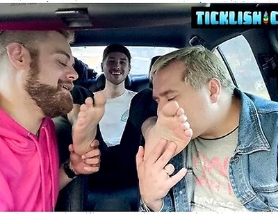 Dimitri Hops In For Some Foot Action With Matt And Ryder