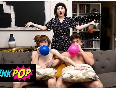Spikey Dee Nearly Falls A Ladder So Trevor Brooks Catches Him By His Big Cock & Sucks Him