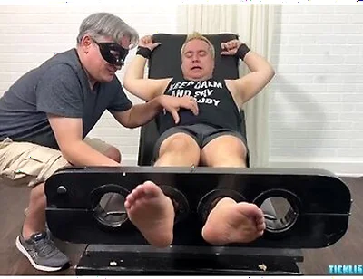 Dominant Stepdaddy Achilles Tickles His Submissive Chubby Sub