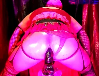 Twerking in a Miniskirt While Riding My Dildo 4