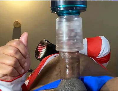Automasturbator Milks Out A Moaning Cumshot From Masked Man