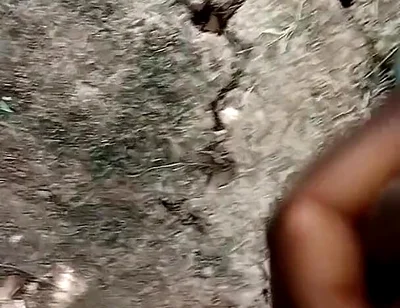 African Boy Masturbating Inside the Bush