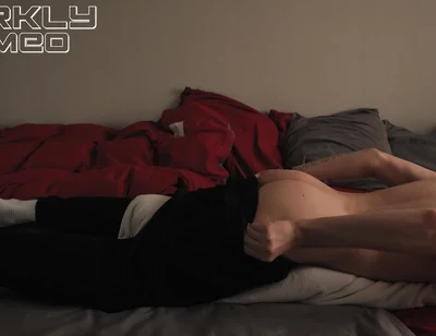 Morning Routine. Femboy Can't Help but Pillow Humping Imagining Your Tight Ass Filled with His Cum