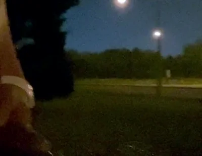 Midnight Roadside Piss Flex: Naked Muscle God Unleashed