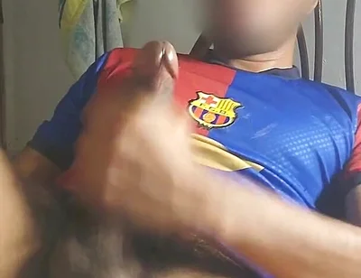 Masturbating a Big Cock