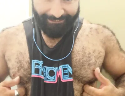 A Little Post Workout Nipple Play