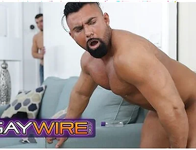 Steven Roman Pleasures Himself With A Dildo When His Roommate Jeremy Spreadums Catches Him