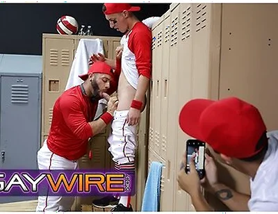 Baseball Star Tristan Hunter Gets Confronted Then Fucked By His Coach In The Locker Room