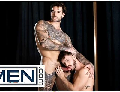 Men - Papi Kocic Bends Manuel Reyes Over The Ornate Mantelpiece To Rim His Ass, Then Penetrates Him