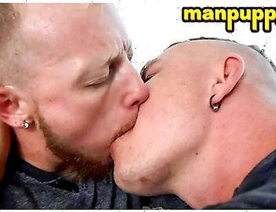 Jc Dickerson And Leo Blue - Two Hunks Slurps Each Others Tongue In An Intense Kiss