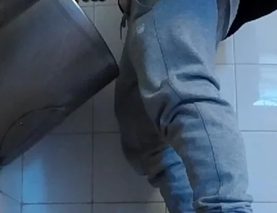 Amateur Boys in Sneakers Wank and Try Handjob in Public Toilets' Urinal