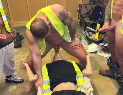 Chav Twink Vs 3 Big Cocks & Covered in 3 Huge Loads