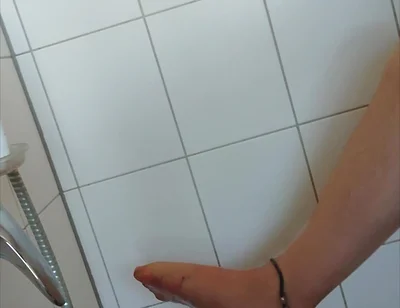 Wet Game in Gifted Pantyhose