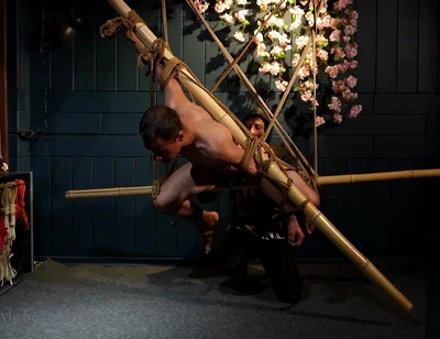 Beautiful Zeus Bound in Jute Shibari Elegance to Powerless Predicament Strain