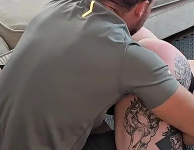 Alpha Spanks His Tattooedgymcub