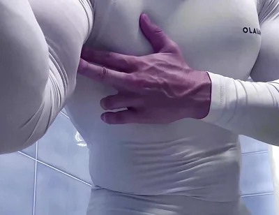 You Can See This Crazy Lines Through the Thin Cloth