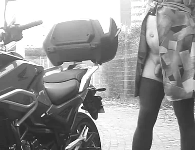 Every Passing Car Saw Her Penis Vibrating Under Her Transparent Dress.