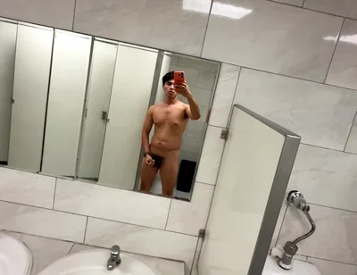 Masturbating in a Restroom