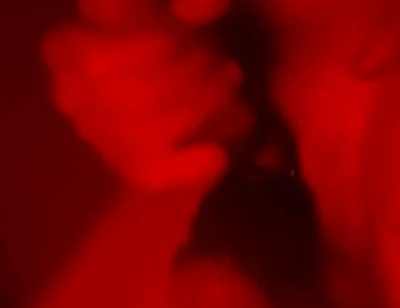 Oily Masturbation in Red Monochrome