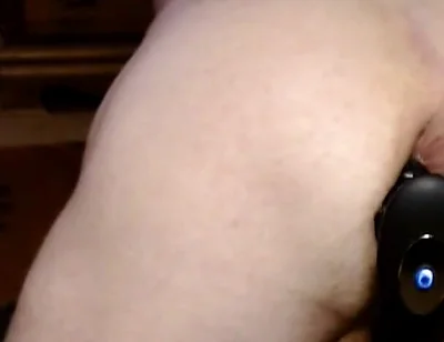 Penis and Ball Ring Thrusting Butt Plug Giving Me an Anal Orgasm