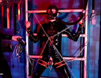 Chained up for Tom Baker's Electric Play