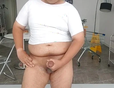 Masturbating in a Photo Studio