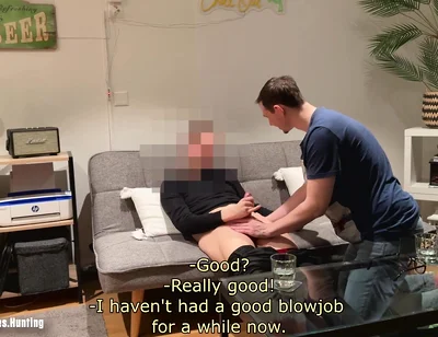 Curious Technician Invited Back to Get His Cock Sucked Again