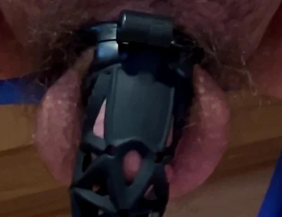 My Caged Cock Tease and Cum