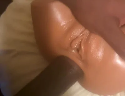 Pounding Silicone Sex Doll Ass to Pussy
