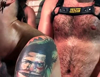 Blindfolded Bottom Serving Anonymous Males