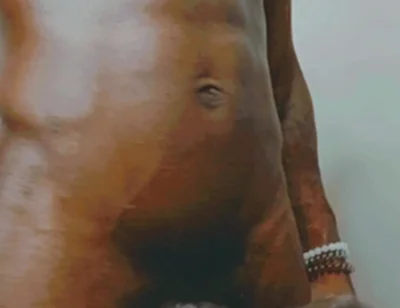 Oiling up My Big Black Cock