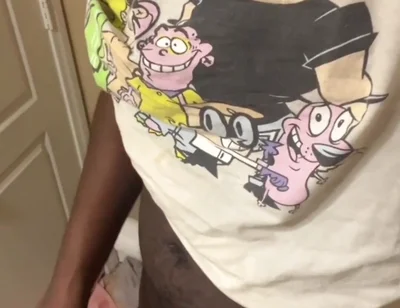 Swinging Stroking My Big Black Cock