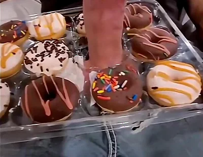 Big Cock Serves Donuts with Extra Frosting