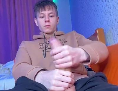 Stroking My Big Cock as Quietly as Possible While Parents Are Home