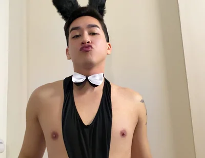 Cute Femboy Bunny Seducing