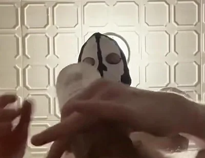 7 Inch (18cm) Hot Cock Owned by a Masked Slim Twink. Flashlight Intense Masturbation, Moaning. Full Video