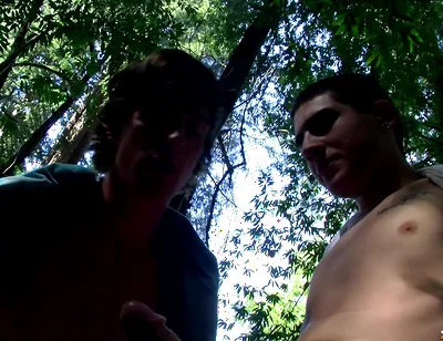 Sharing Cum in the Woods