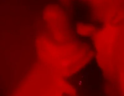 Oily Masturbation in Red Monochrome