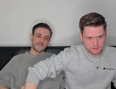 Hung Uncut Brotosh Lads Side by Side Masturbation