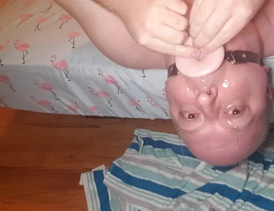 Deepthroat 7 Inch King Cock Dildo Whit Mouth Gag Ring