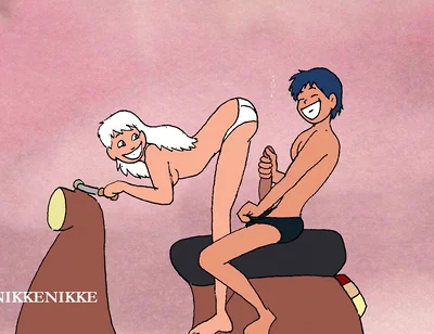 Young Arab Student and a Beautiful Blonde: Hot Fuck on the Scooter.