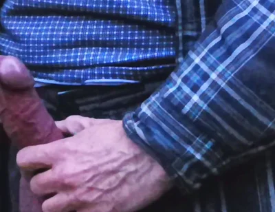 Big Uncut Cock Wanking and Cumming for the Neighbours Again - Rockardglans