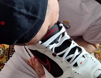 Licks Cum From Nike's Sneakers