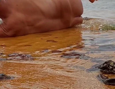 Ladysilva on the Beach Getting Naked What a Hot Tanned Ass with a Sexy Mark