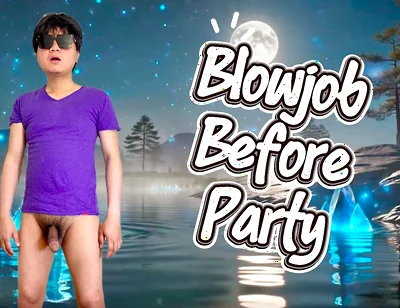 Blowing a Straight Friend Before Partying in the Club