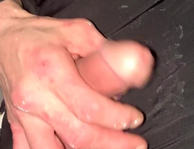 Crossdresser Michelle Wearing Spandex Long Sleves Swimsute Lots of Precum Then I Bust a Huge Cum Load