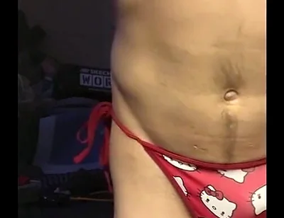 Cdmichelle Wearing Red Hello Kitty Bikini Swimsuit