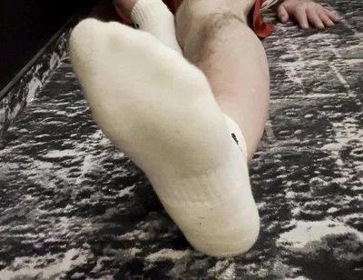 Coach Karl's Feet in His White Socks [8893]
