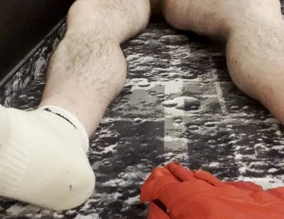 Coach Karl Feet White Socks and Bare Balls [5834]